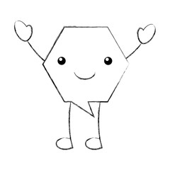 speech bubble kawaii character vector illustration design