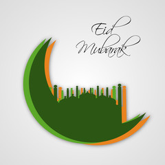 Obraz premium illustration of Muslim festival Eid Background
