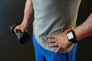 Exercising with smart watch