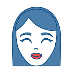 cartoon woman icon