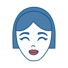 cartoon woman icon