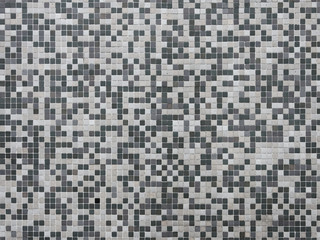 Fliesenmosaik schwarz - grau - weiß