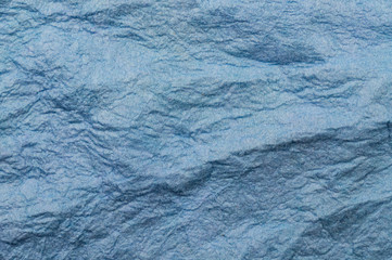 Blue crumbled Fabric Texture