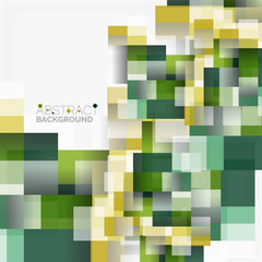 Abstract blocks template design background, simple geometric shapes on white, straight lines and rectangles