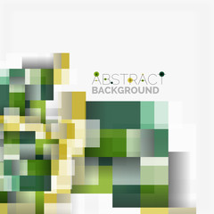 Abstract blocks template design background, simple geometric shapes on white, straight lines and rectangles