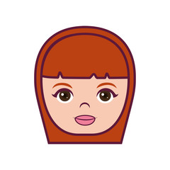 cartoon woman icon