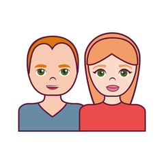 cartoon couple icon