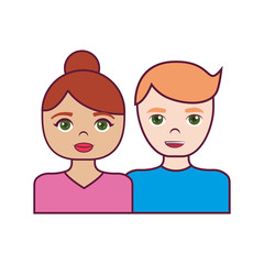 cartoon couple icon