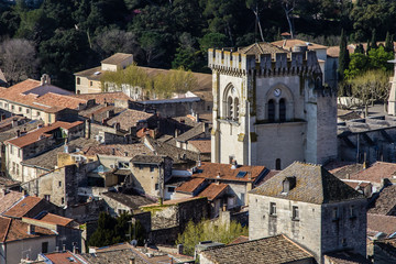 View of Villeneuve les Avignon, in the south of France