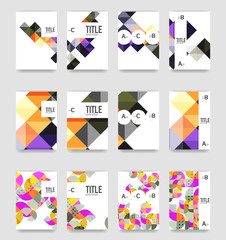 Set of brochure cover templates