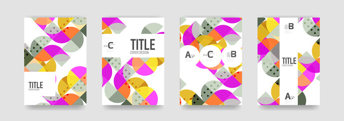 Set of brochure cover templates