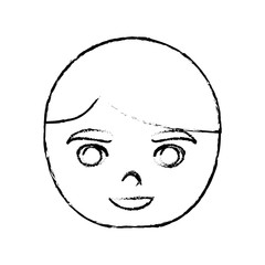 cartoon man face icon