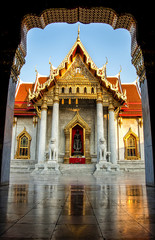 Wat benchamabophit in Bangkok,Thailand.