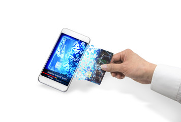 Isolated mobile credit card