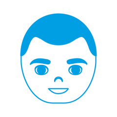 cartoon man face icon