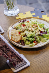 Caesar smoked chicken salad