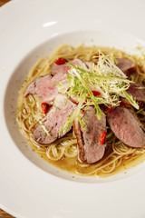 smoked duck noodle
