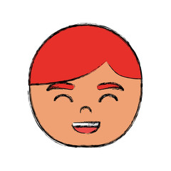 cartoon man face icon