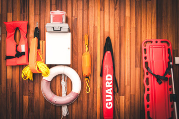 lifeguard equipment and rescue equipment for the rescue of drowning