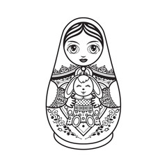 Matryoshka. Babushka doll.