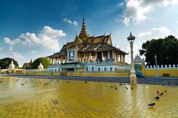 The Royal palace in Phnom Penh, Cambodia.