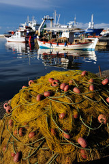 Trammel for fishing near the sea