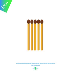 Isolated Matches.Vector illustration