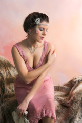 Flapper dress vintage woman