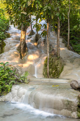 Fototapeta premium Namtok Bua Tong (Sticky waterfall) in Northern Thailand