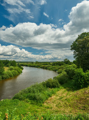 Fototapeta na wymiar River Neman , Belarus.