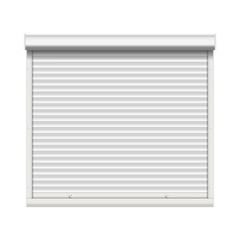 Realistic Window Roller Shutters Vector. Front View. Isolated