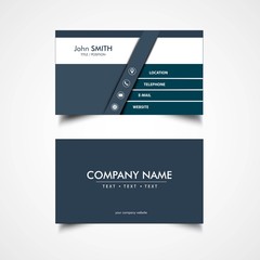 Simple Business Card Template, Vector, Illustration, Eps File