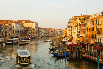 Fototapeta na wymiar Venice, Italy - July 22, 2017 : canal in Venice, Italy
