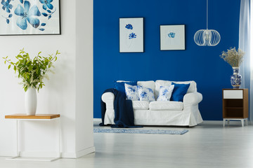 Sofa by the wall