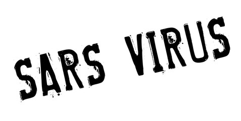 Sars Virus rubber stamp. Grunge design with dust scratches. Effects can be easily removed for a clean, crisp look. Color is easily changed.