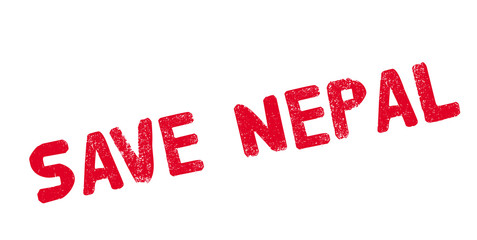 Save Nepal rubber stamp. Grunge design with dust scratches. Effects can be easily removed for a clean, crisp look. Color is easily changed.