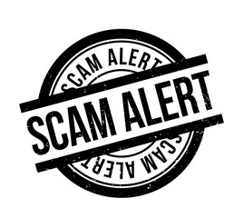 Scam Alert rubber stamp. Grunge design with dust scratches. Effects can be easily removed for a clean, crisp look. Color is easily changed.