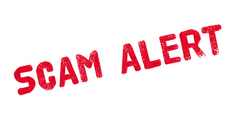 Scam Alert rubber stamp. Grunge design with dust scratches. Effects can be easily removed for a clean, crisp look. Color is easily changed.