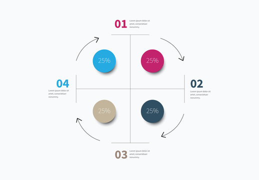 Four Section Circular Infographic Layout 2