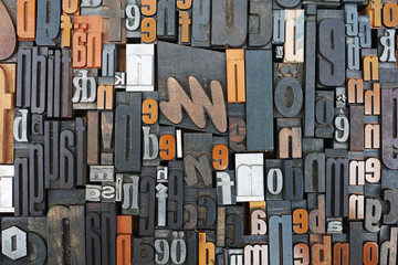Collection of used print letters