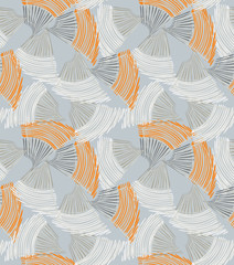 Abstract sea shell gray and orange