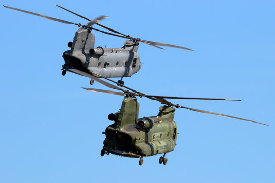Military heavy cargo helicopters