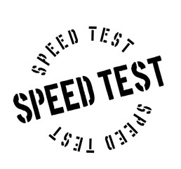 Speed Test rubber stamp. Grunge design with dust scratches. Effects can be easily removed for a clean, crisp look. Color is easily changed.