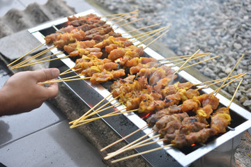 Hot satay Satay Street food