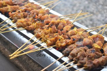 Hot satay Satay Street food