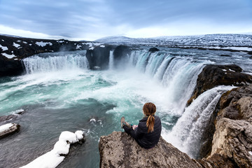 Godafoss is one of the most beautiful waterfalls on the Iceland