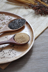 Spoon of Amaranth and Chia Seed