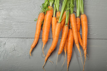 Carrot on the stone background