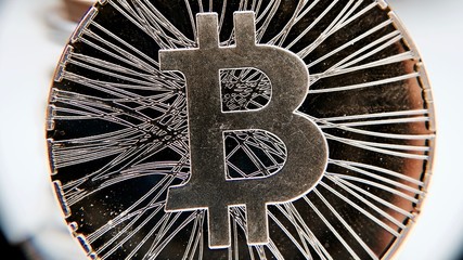 Fototapeta na wymiar Bitcoin coin cryptocurrency