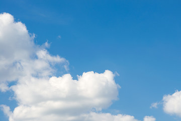 Clouds against a blue sky